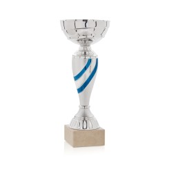 TROFEO PLATA BANDA AZÚL